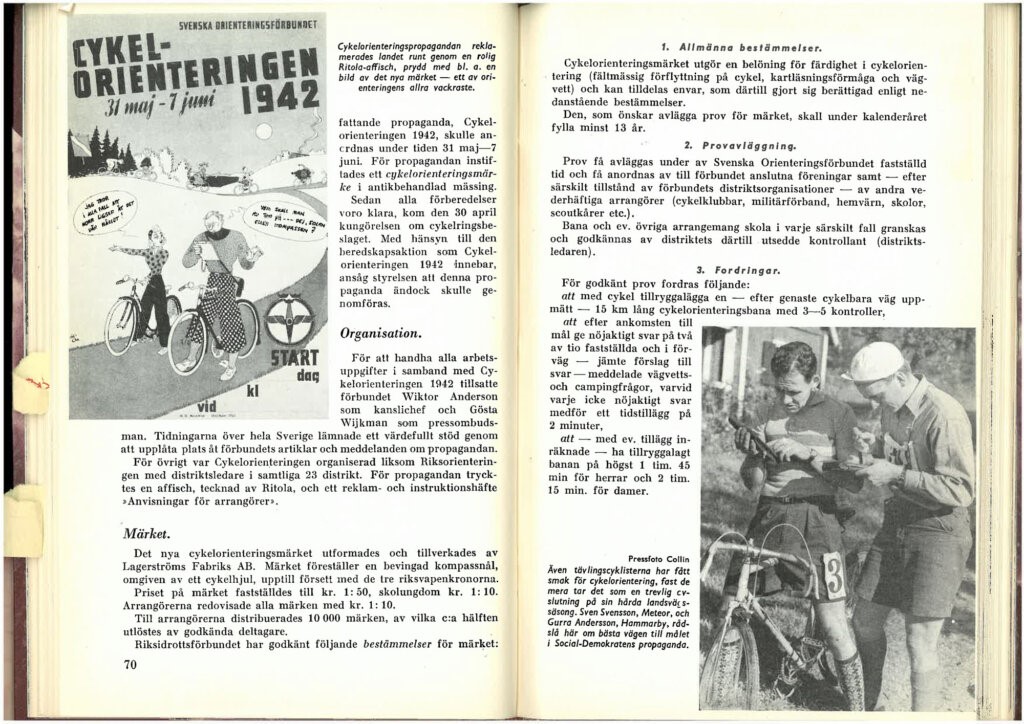 Cykel-Orienteringen 1942